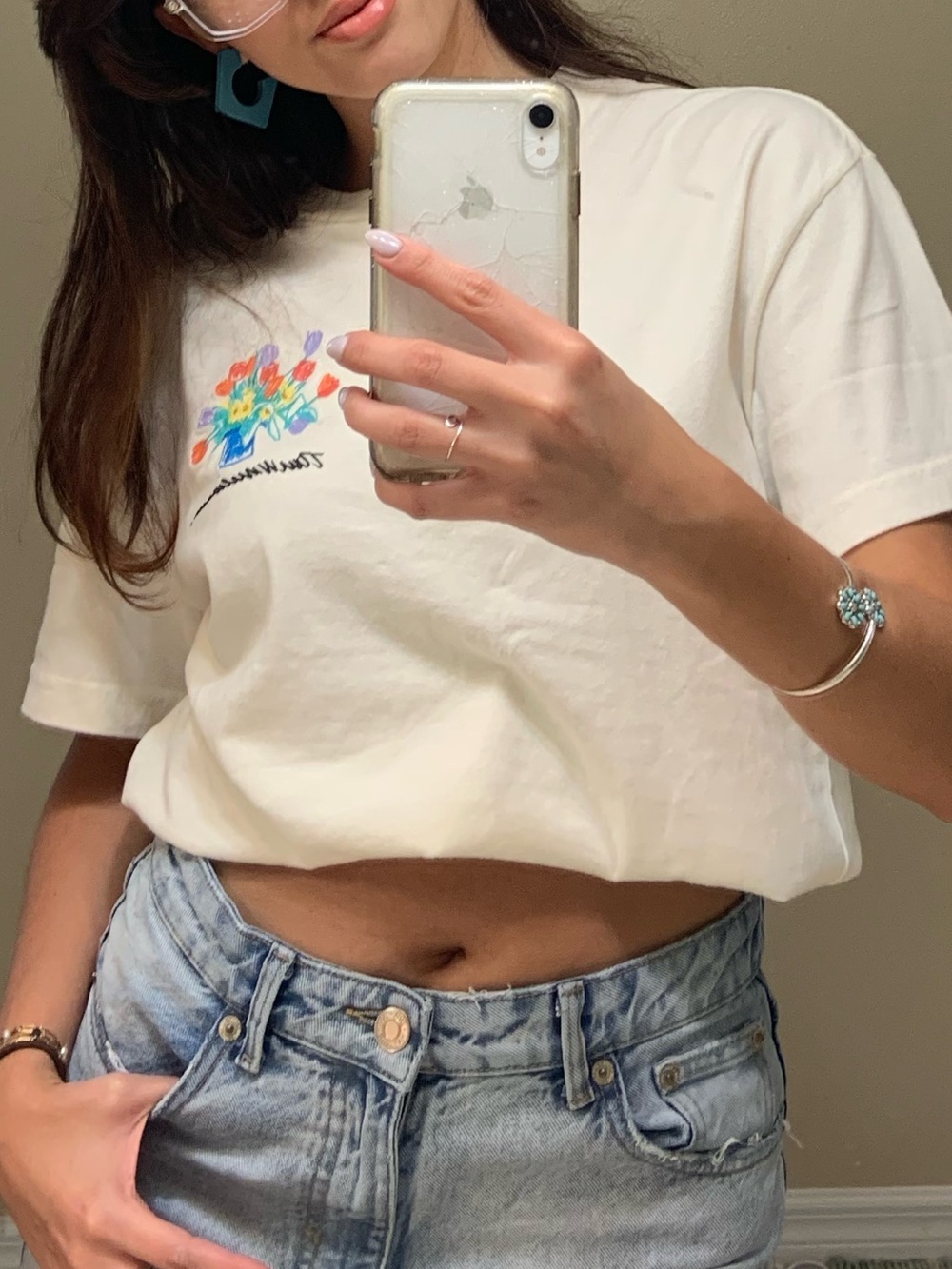 Abercrombie & Fitch Cream Graphic T-Shirt